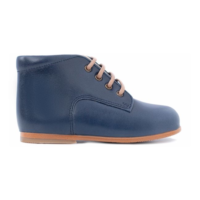 First Lace-Up Boots | Blue