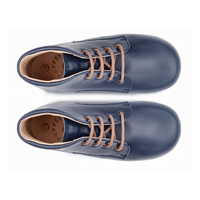 First Lace-Up Boots | Blue