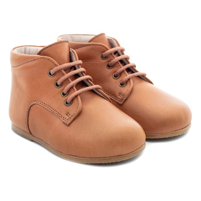 First Lace-Up Boots Marrone
