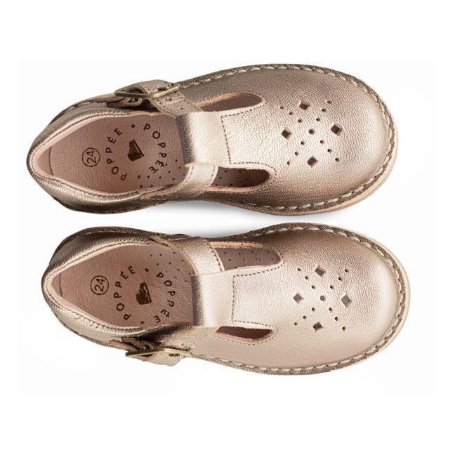 Mid Openwork Mary Janes | Bronzo