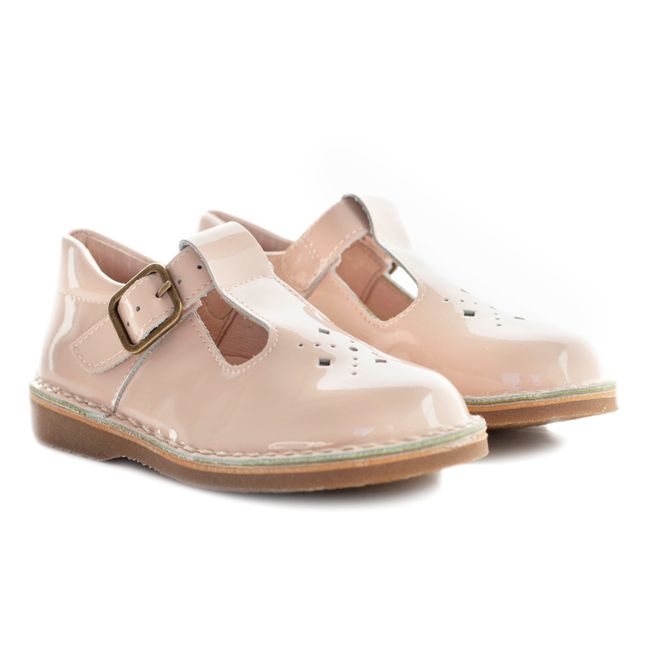 Patent Openwork Mary Janes Pale pink