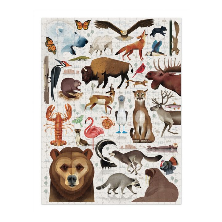 Puzzle Die Tierwelt Nordamerikas - 750 Teile- Produktbild Nr. 1
