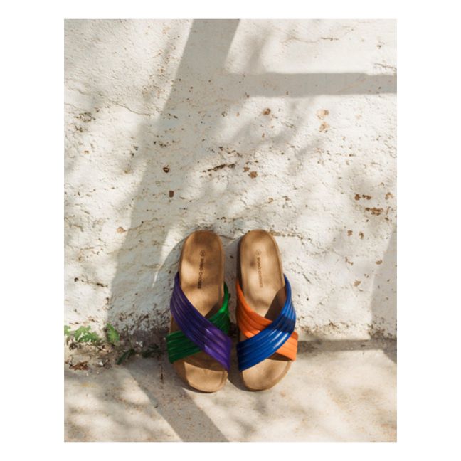 Sandalen gekreutzt - Damenkollektion - Natur