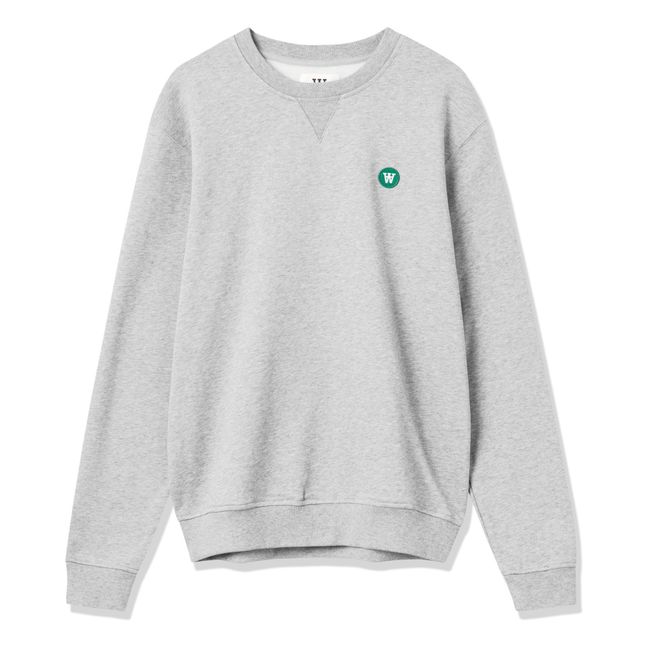 Felpa in cotone organico Tye | Grigio chiné