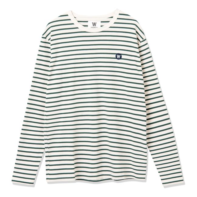 Mel Organic Cotton Striped T-shirt Grauweiß