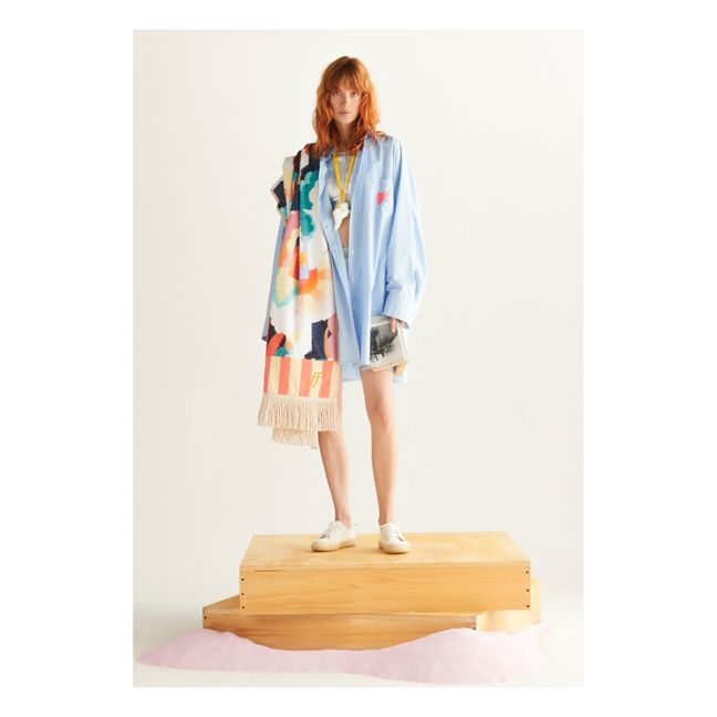 “Up Above in the Sky” Terry Cloth Towel Blau