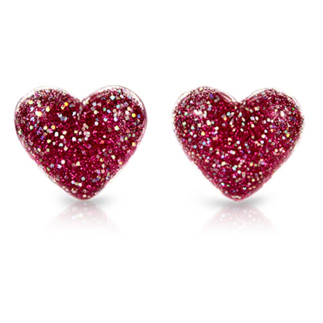 Heart Earrings | Pink
