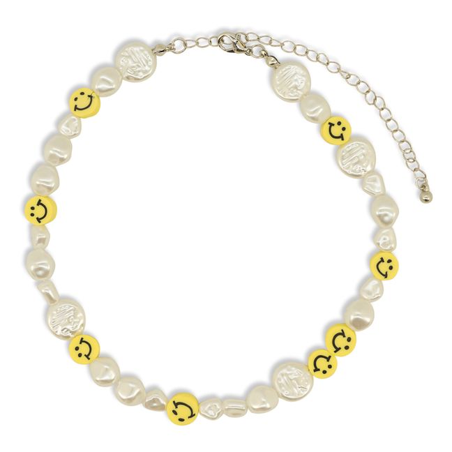Smile Pearl Necklace White