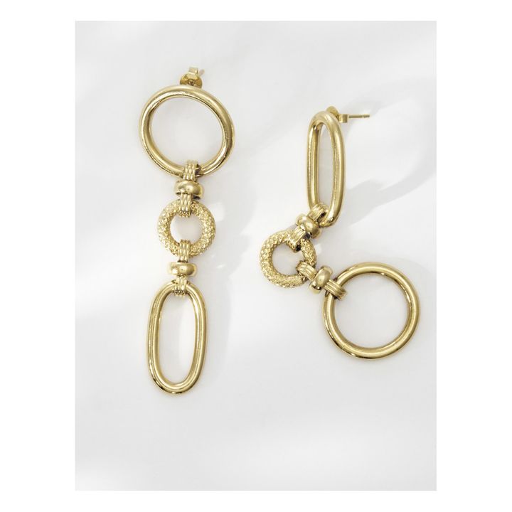 Charlotte Asymmetrical Earrings | Gold- Product image n°1
