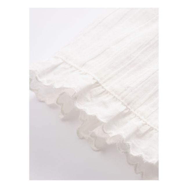 Kleid aus Baumwollgaze Ploy  Weiß