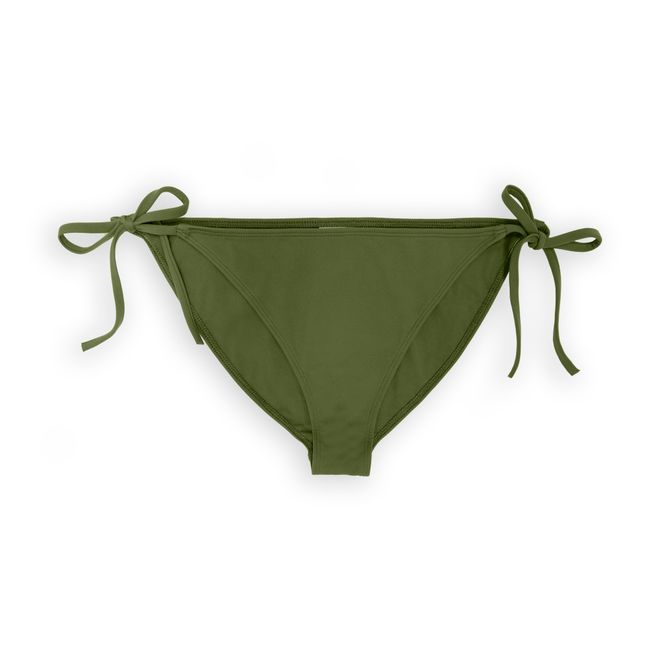 Braguita de bikini con nudo Verde Kaki