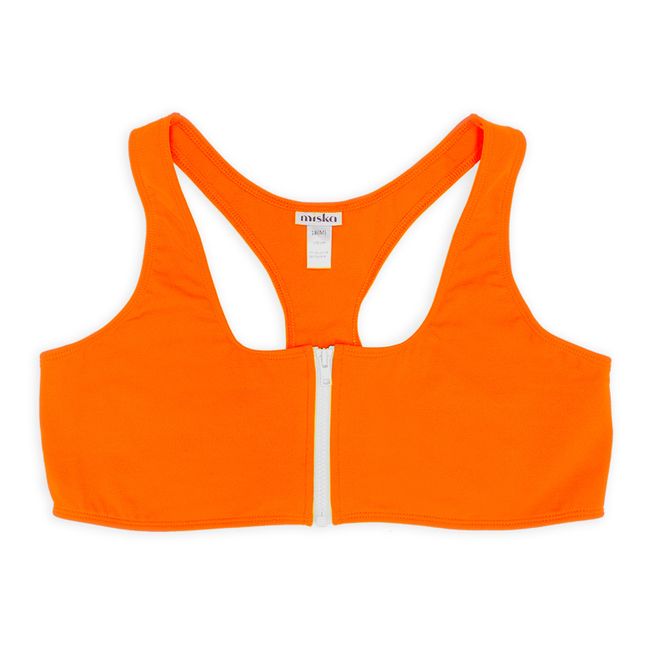 Haut de Maillot de Bain Zippé | Orange