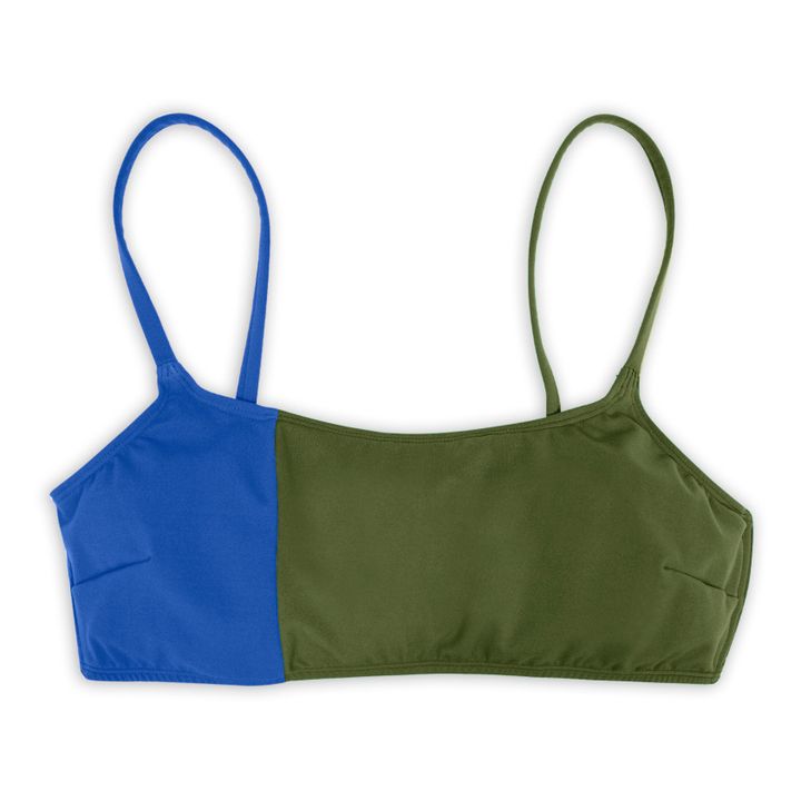 Bralette Badeanzug-Oberteil Zweifarbig | Khaki- Produktbild Nr. 0