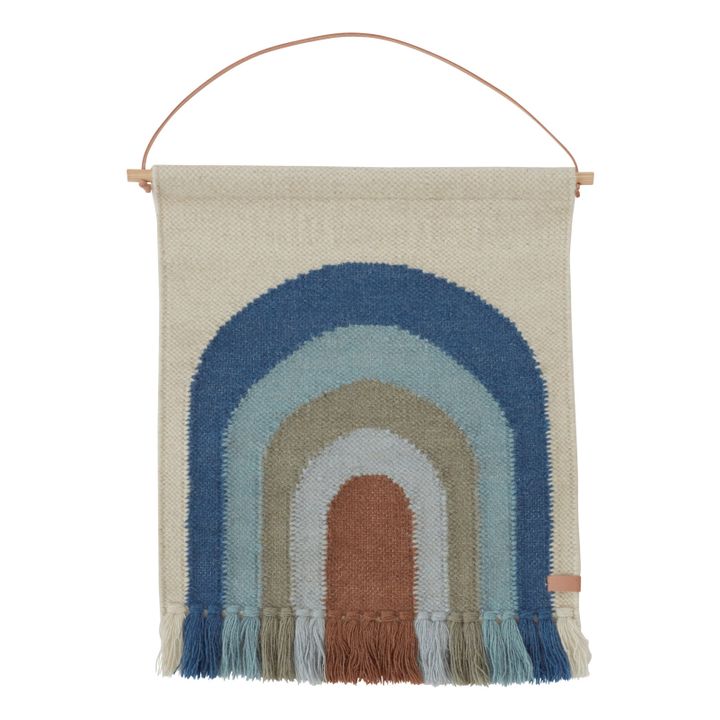 Rainbow Wall Rug | Blue- Product image n°0