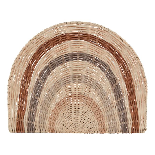 Wandleuchte Regenbogen aus Rattan
