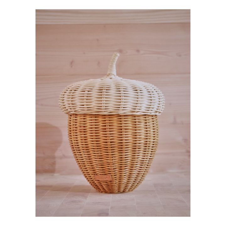 Wicker Acorn Storage Basket- Product image n°2