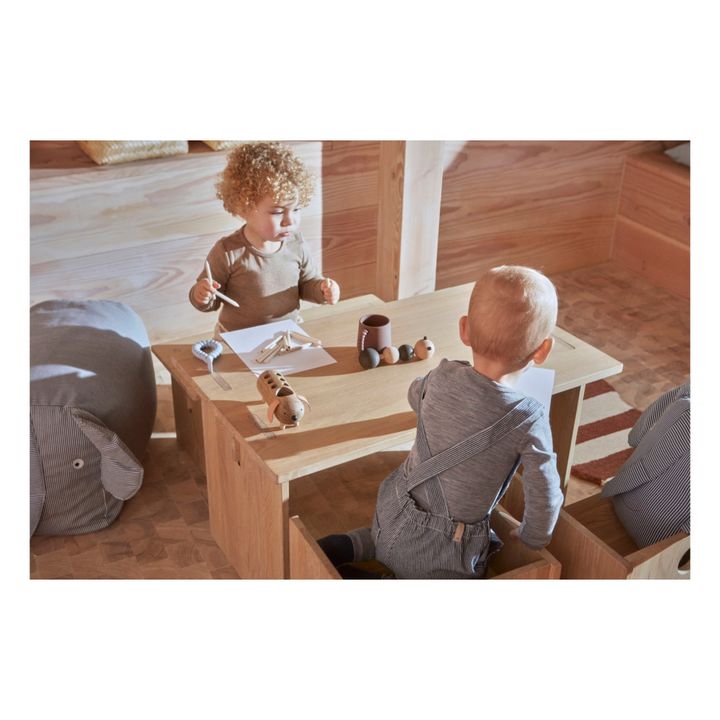 Pouf Erik l'élephant | Bleu- Image produit n°6