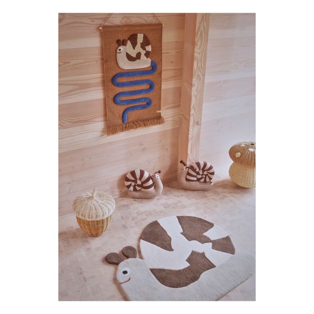 Tapis Sally l'escargot | Marron