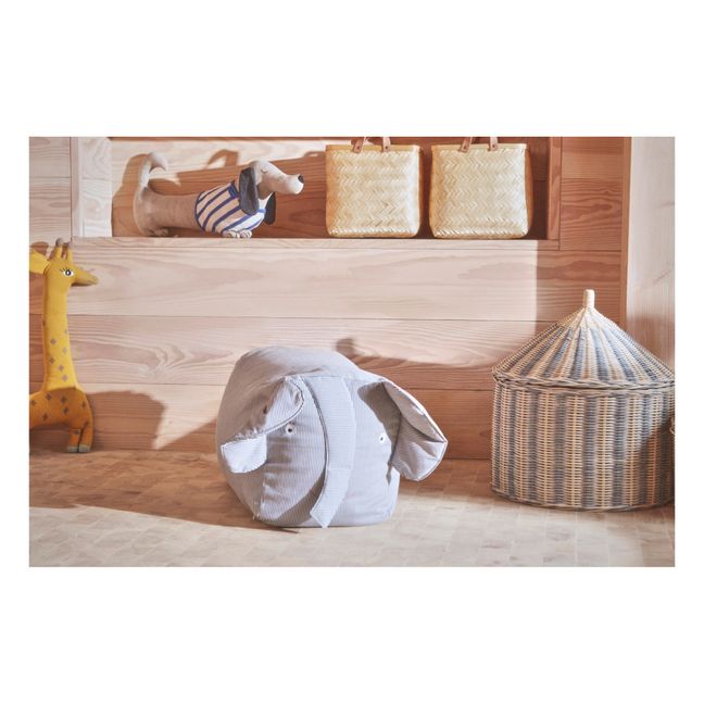 Panier de rangement Cirque en rotin - Set de 2 | Bleu