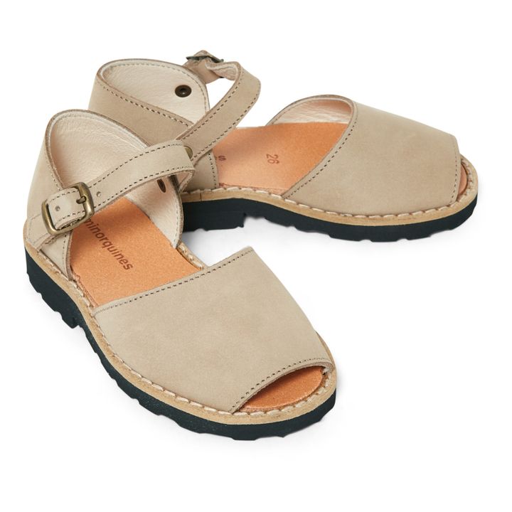Frailera Nubuck Buckle Sandals | Brown- Product image n°1