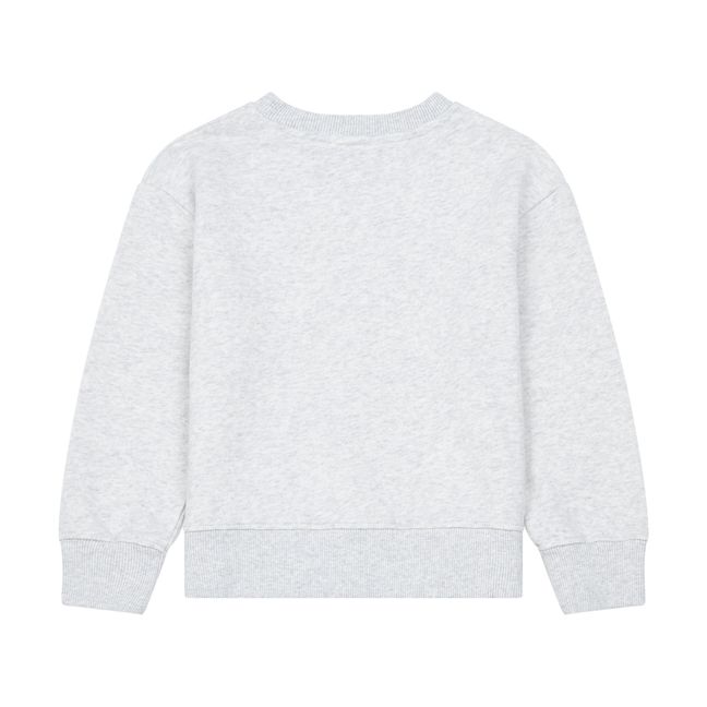 Sweatshirt Bio-Baumwolle  Grigio chiné chiaro