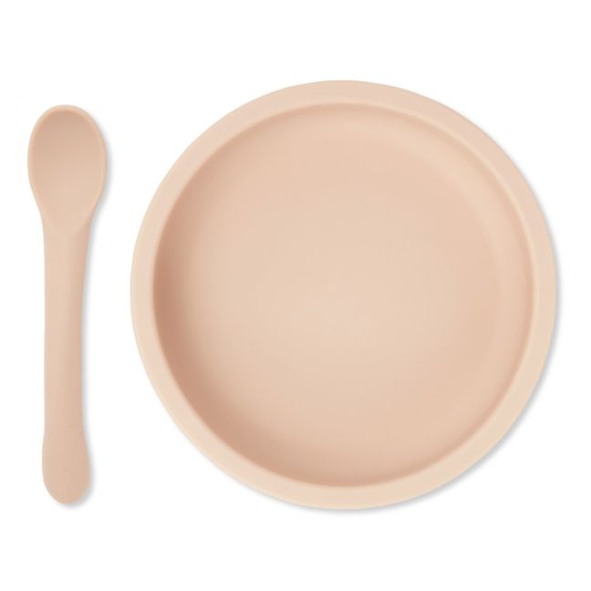 Silicone Plate and Spoon Nude