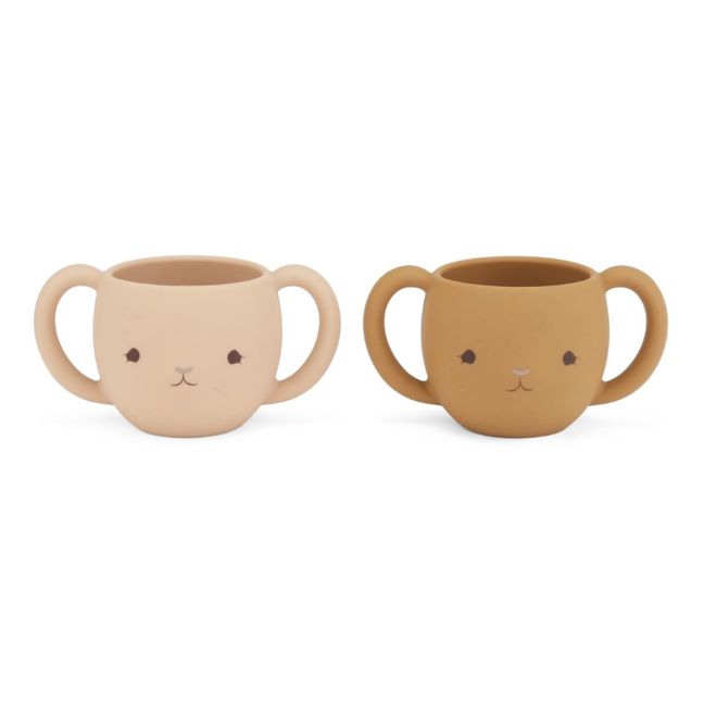 Silicone Cups - Set of 2 | Caramel