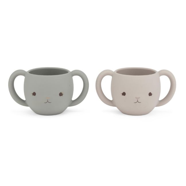 Silicone Cups - Set of 2 Grey