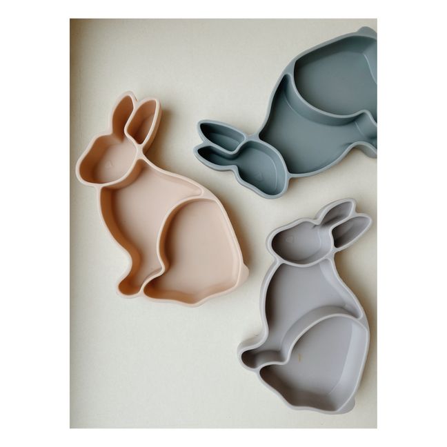 Piatto, in silicone, a forma di coniglio | Blush