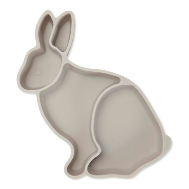 Silicone Rabbit Plate Grey