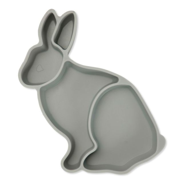 Silicone Rabbit Plate Light grey
