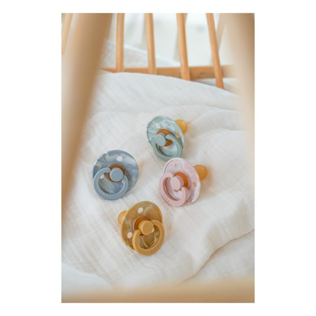 Tétines en caoutchouc naturel Tie & Dye - Set de 2 | Vert amande