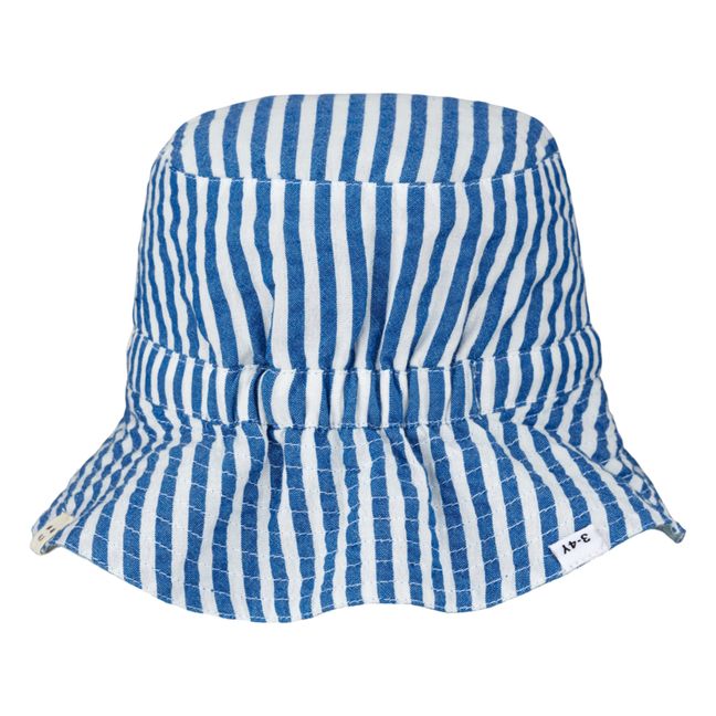 Sander Organic Cotton Reversible Bucket Hat Royal blue