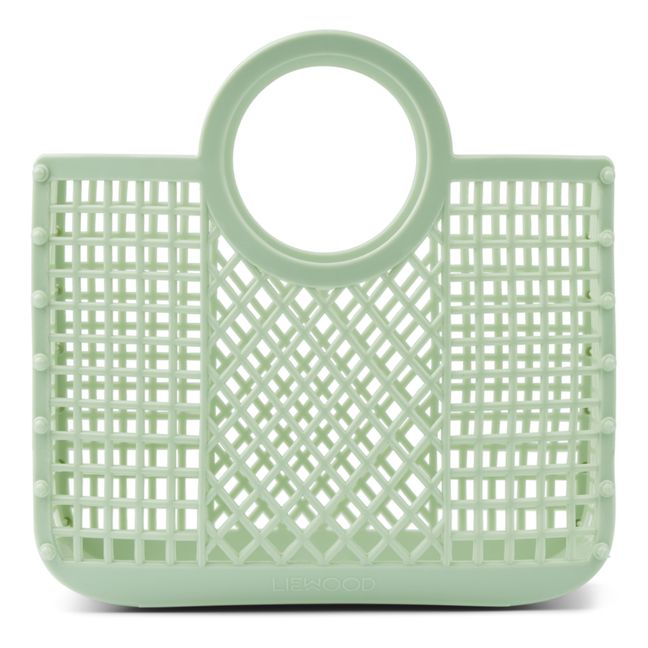 Samantha Recycled Material Basket | Mint Green