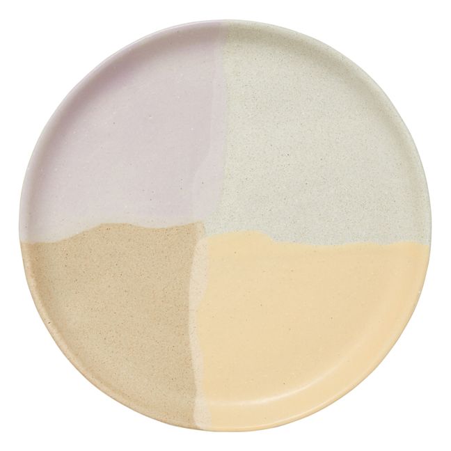 Assiette Belguim en argile | Lilas