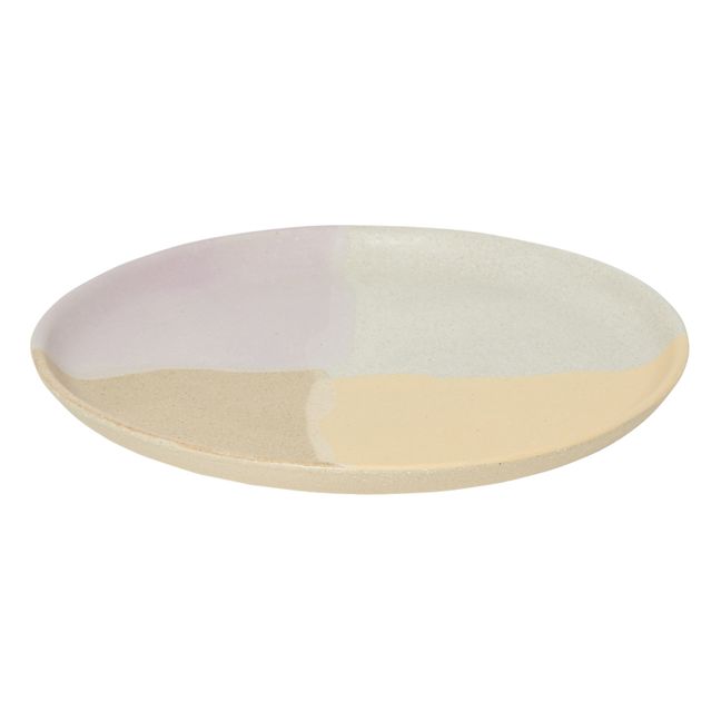 Assiette Belguim en argile | Lilas