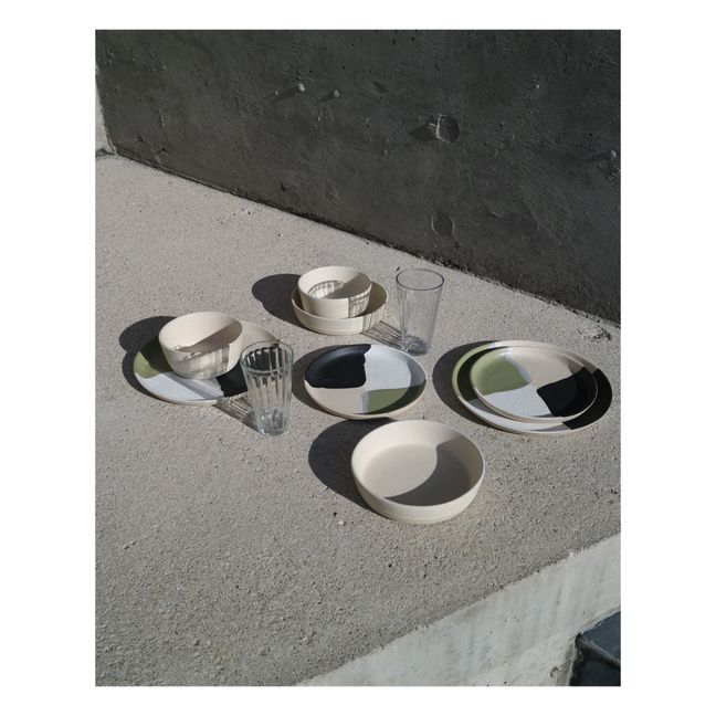 Belgium Terracotta Plate | Olive green