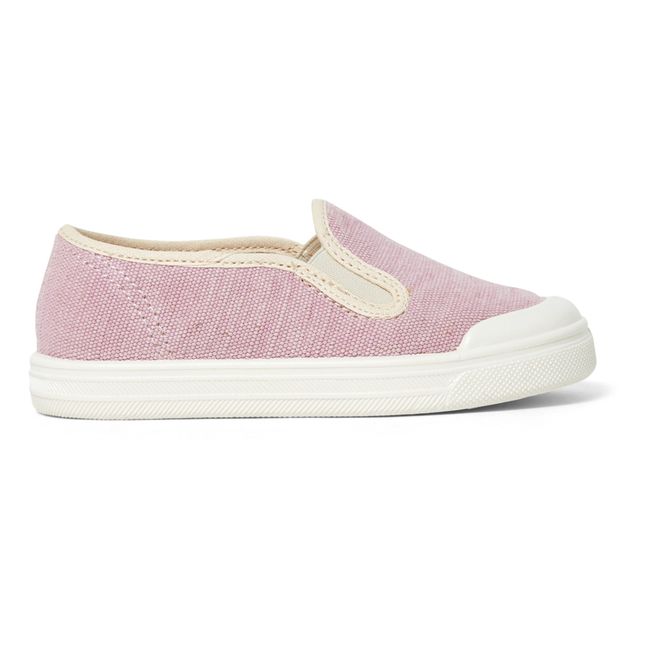 Recycled Fabric Slip-Ons Pale pink