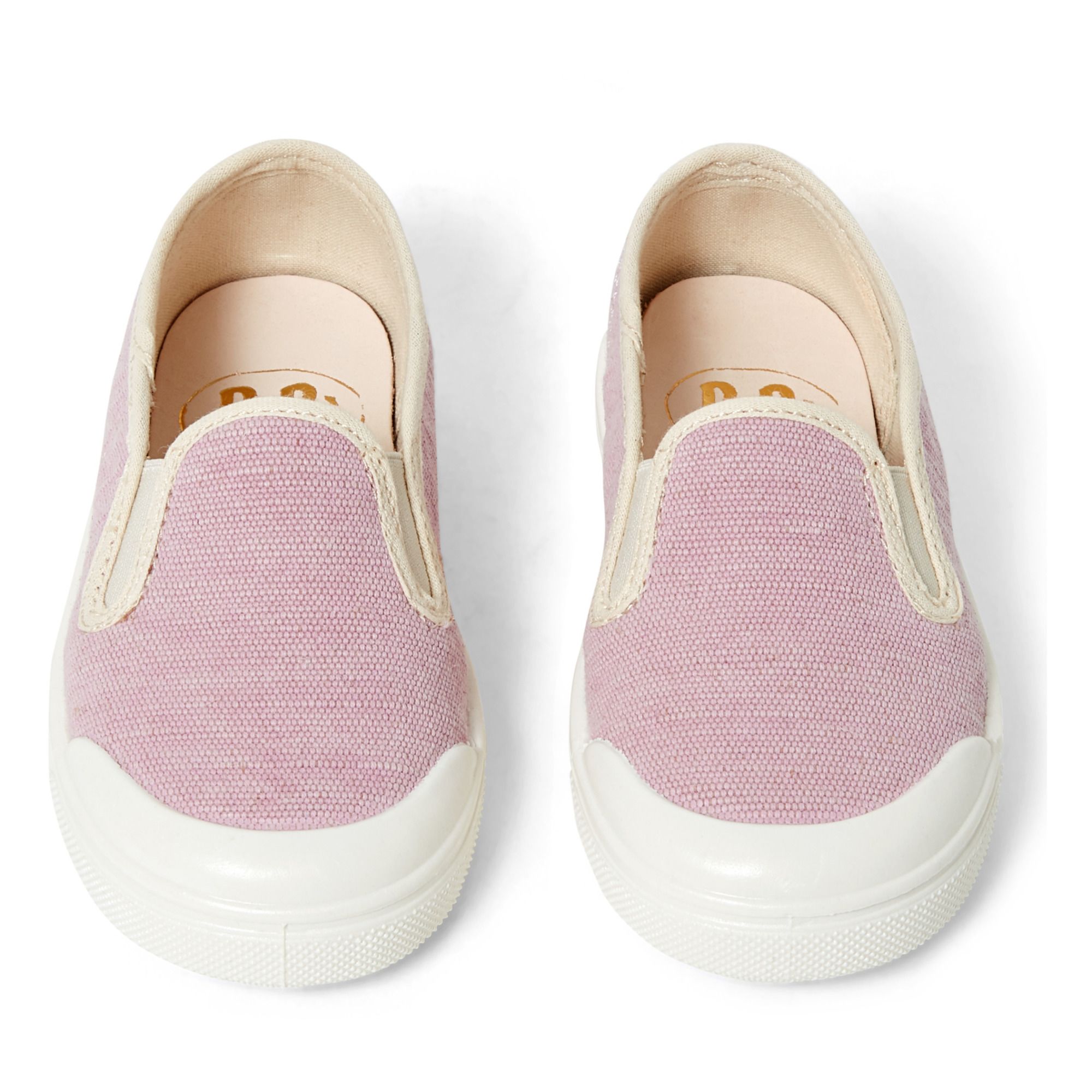 pale pink slip on shoes