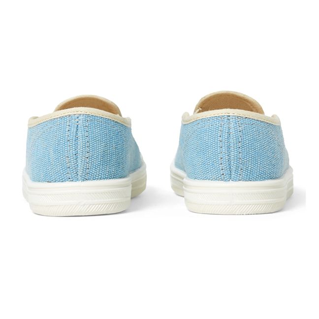 Recycled Fabric Slip-Ons Blue