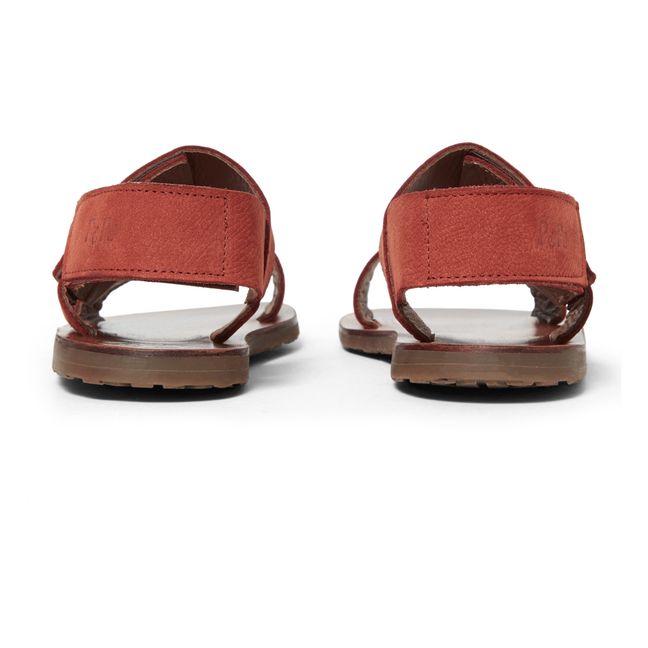 Sandalen mit Klettverschluss  Terracotta
