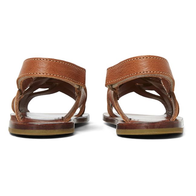 Sandales Tressées | Marron