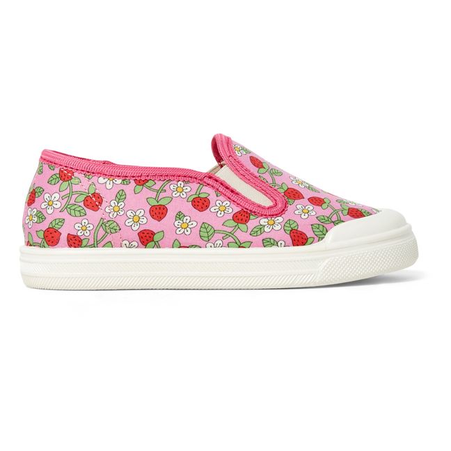 Girls canvas shoes high ankle trainers baby toddler size  7-10 UK 24-28EU 