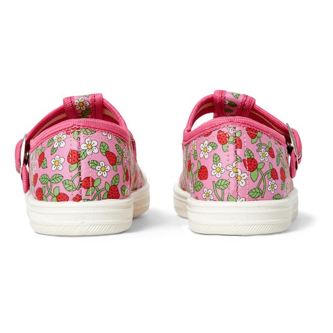 Sneakers mit Schnalle Rosa