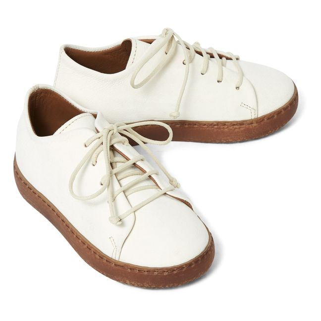 Lace-Up Sneakers Crema