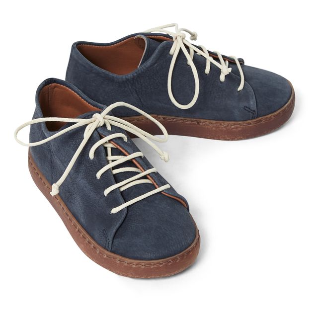 Lace-Up Sneakers Navy blue