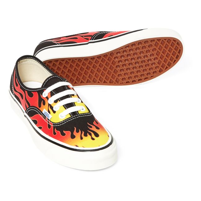 Authentic Anaheim Flame Sneakers - Adult Collection  | Black