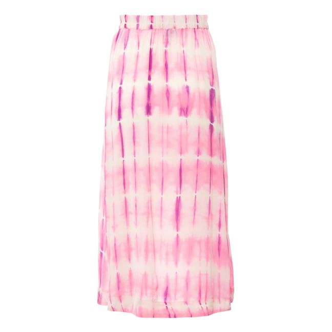 Alice Modal Silk Dori Lines Skirt Pink