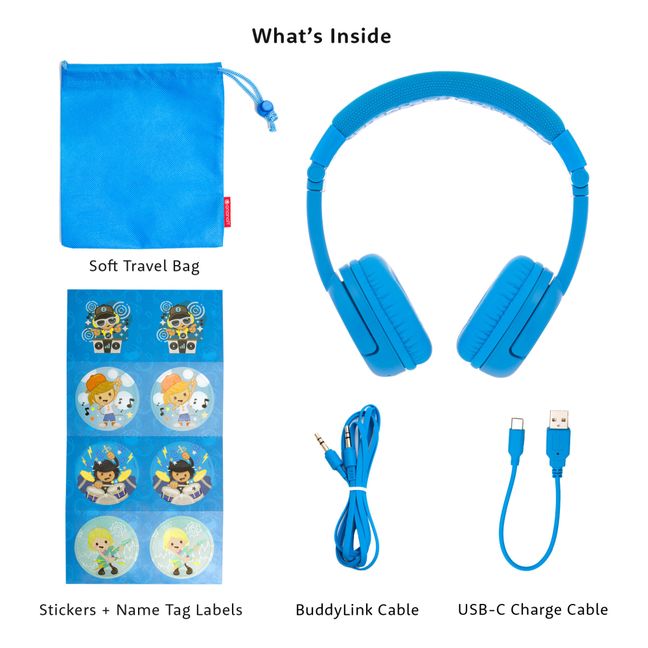 Cuffie audio, per bambini | Blu