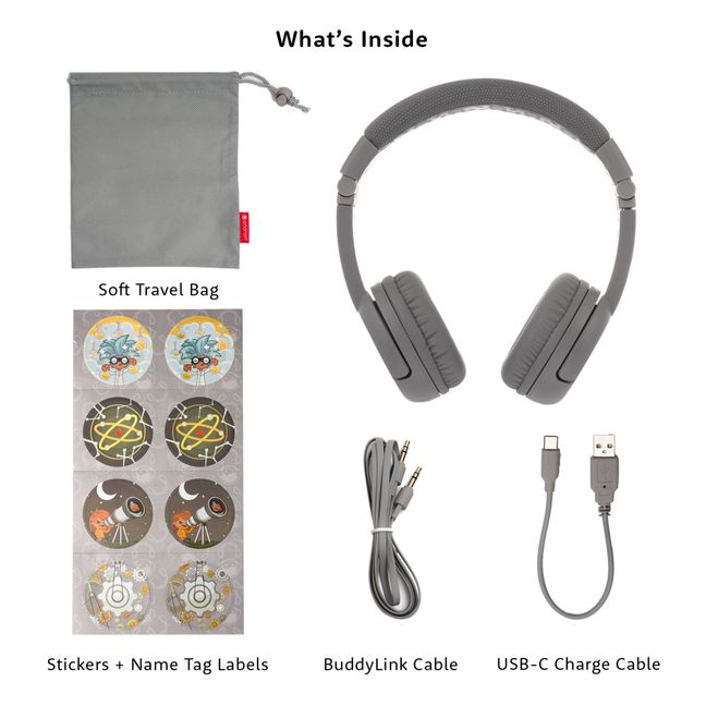 Kinder-Kopfhörer | Grau